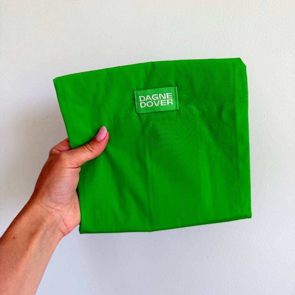 Dagne Dover Dash Grocery Tote Bag Green Grasshopper NWT